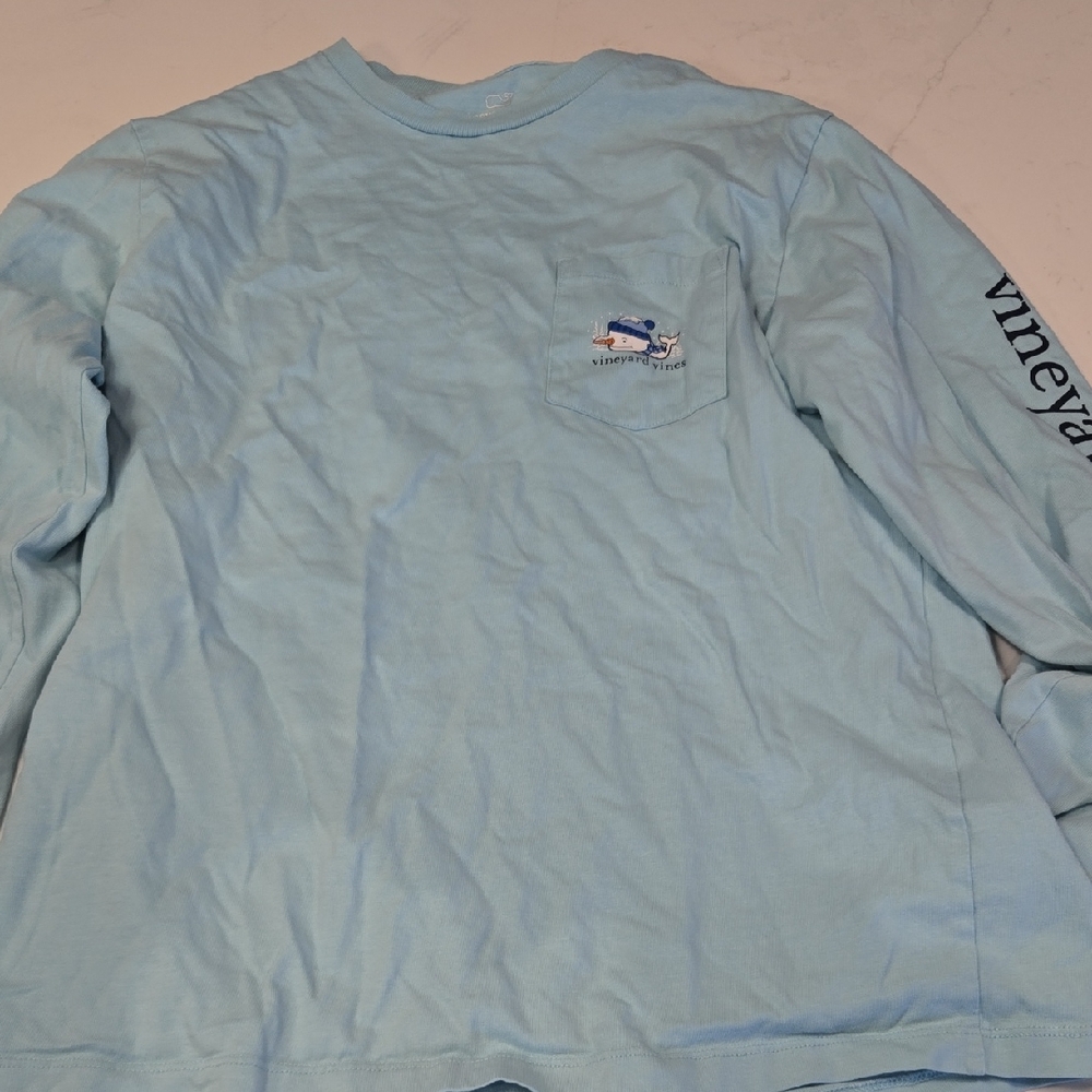 Vineyard Vines Light Blue Long Sleeve Tee